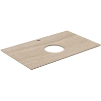 Столешница 80 см бежевый матовый для накладных раковин Kerama Marazzi Plaza Modern Риальто PL1.SG560420R\80