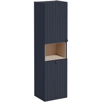 Пенал VitrA Root Groove 69098 подвесной L, с бельевой корзиной, темно-синий матовый