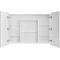 Зеркальный шкаф 100x75 см белый глянец Акватон Лондри 1A267302LH010 - 2