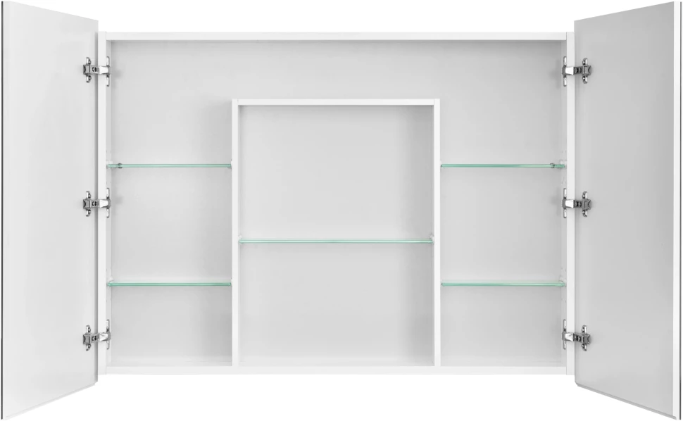 Зеркальный шкаф 100x75 см белый глянец Акватон Лондри 1A267302LH010 - фото 2