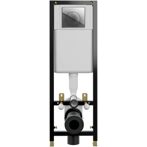 Изображение товара комплект подвесной унитаз + система инсталляции cersanit delfi set-del/black/tpl/cg-w