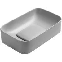 Раковина-чаша WeltWasser Elbach 78575-60 MT-GR 10000008702 61x38 см, накладная, серый матовый