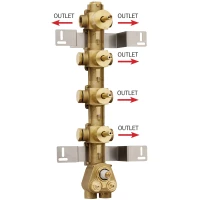 Скрытая часть на 4-5 потребителей Bossini Z030275000