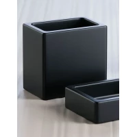 Стакан для зубных щеток Stil Haus Rettangolo 1202(NE) настольный, черный