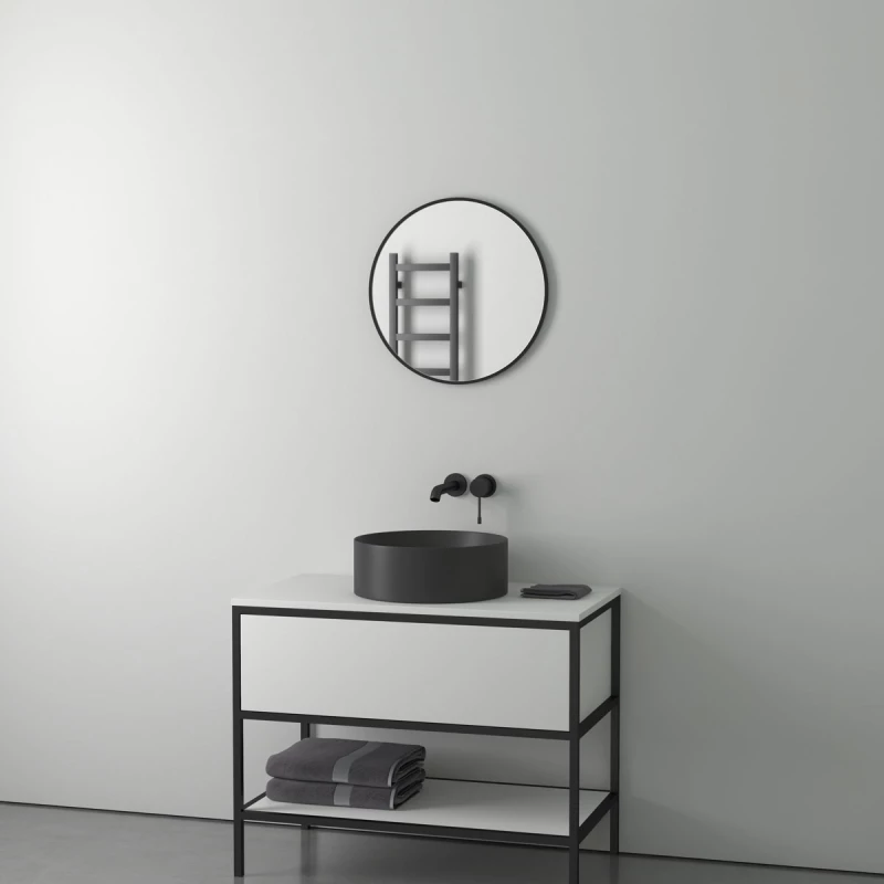 Зеркало 50x50 см черный Evoform Impressive BY 7501