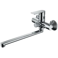 Смеситель для ванны Belz B22679 универсальный, с душевым гарнитуром, хром