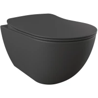 Унитаз подвесной Creavit Free FE320-11AM00E-0000 антрацит матовый