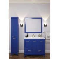 Комплект мебели индиго матовый 95 см Sanflor Ванесса C15332 + C15329                 