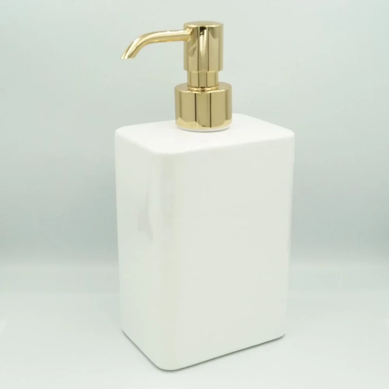 Дозатор для жидкого мыла Stil Haus Gea GE30AP(16A) настольный, золотой/белый