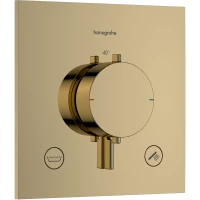 Термостат для ванны Hansgrohe Ecostat Comfort E 33716990 встраиваемый, золотой