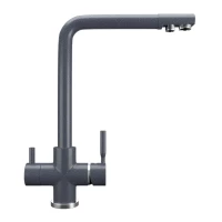 Смеситель для кухни с подключением к фильтру Ulgran антрацит U-016-343