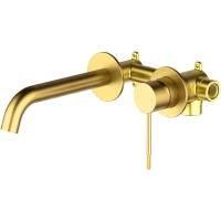 Смеситель для раковины Timo Saona 2372/20SM встраиваемый, темное золото матовый