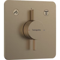 Смеситель для ванны Hansgrohe DuoTurn Q 75414140 встраиваемый, бронза