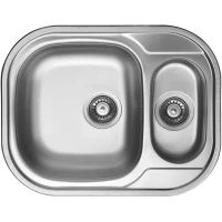 Кухонная мойка полированная сталь Ukinox Галант GAP620.480 15GT8K 2L