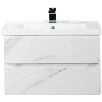Тумба под раковину Art&Max Techno AM-Techno-900-2C-SO-MR960 87 см, подвесная, монти мрамор