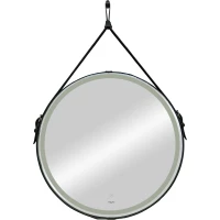 Зеркало Reflexion Skin RF5325SK 65x65 см, с LED-подсветкой, сенсорным выключателем, диммером, черный