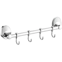 Планка с крючками Fashun A1615-4 для ванны, хром