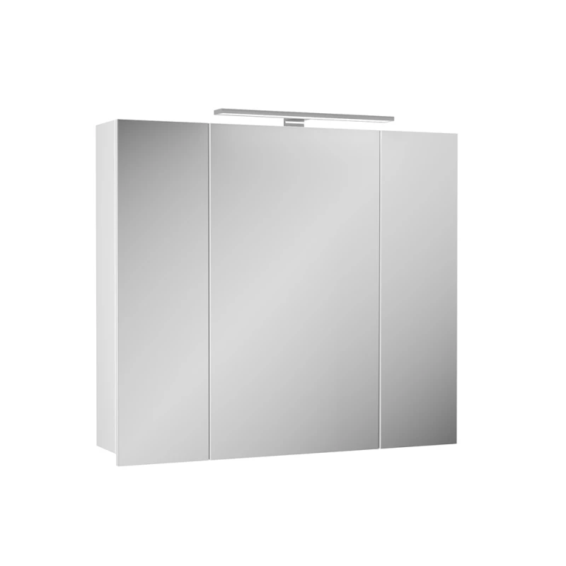 Зеркальный шкаф 80x70,3 см белый матовый Diborg Lande 77.2105