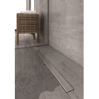 Душевой трап (лоток) Berges C1 Norma 090035 40 см, с решеткой, 2 в 1 под плитку, матовый хром