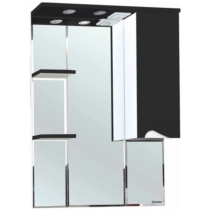 Зеркальный шкаф 75x100,3 см черный глянец/белый глянец R Bellezza Эйфория 4619113001048