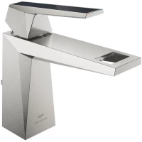 Смеситель для раковины Grohe Allure Brilliant 24399DC0 с донным клапаном, суперсталь