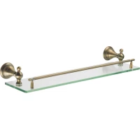 Полка стеклянная Azario Elvia AZ-91103Q 52 см, бронза