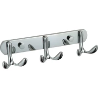 Планка с крючками Savol S-002253 для ванны, хром