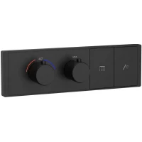 Термостат для ванны Wonzon & Woghand WW-INF162A-MB встраиваемый, черный матовый