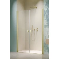 Душевая дверь Radaway Nes Brushed Light Gold DWD I 120 10027120-98-01 120 см, профиль светлое золото матовый, стекло прозрачное