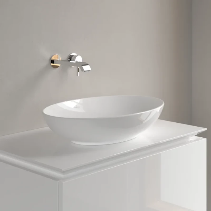 Раковина-чаша Villeroy & Boch Loop & Friends 4A470101 56x38,5 см, накладная, альпийский белый Раковина-чаша Villeroy & Boch Loop & Friends 4A470101 56x38,5 см, накладная, альпийский белый