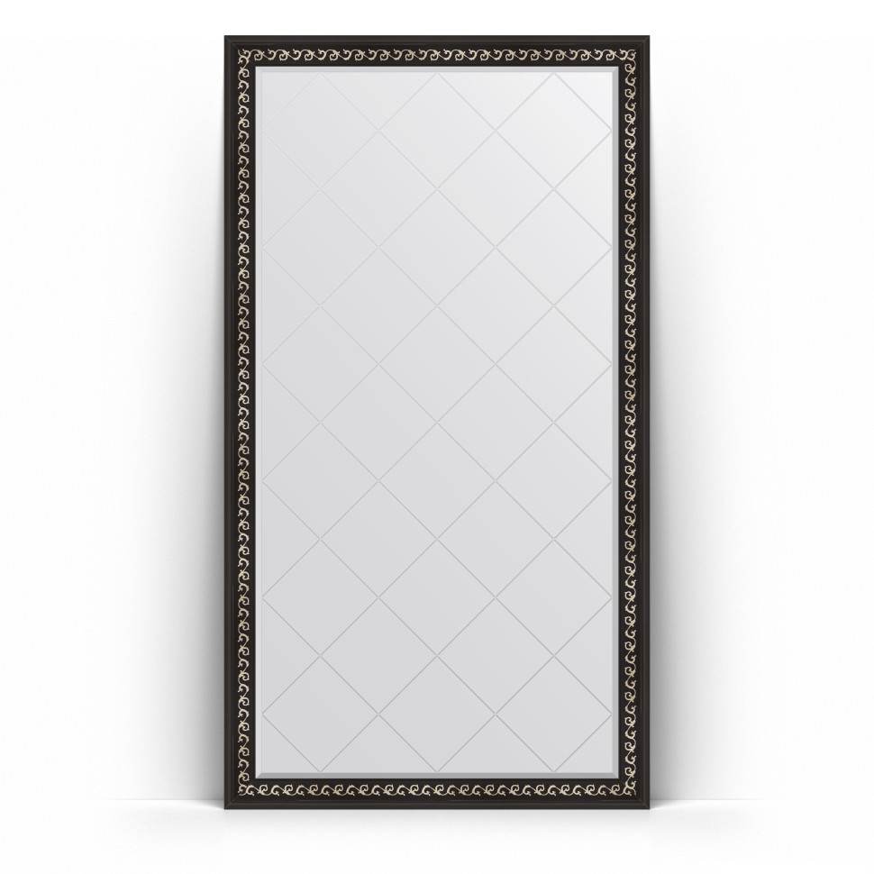 Зеркало напольное 110х199 см черный ардеко Evoform Exclusive-G Floor BY 6348