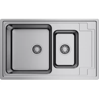 Кухонная мойка Omoikiri Mizu 78-2-IN 4973731 78x48 см, нержавеющая сталь