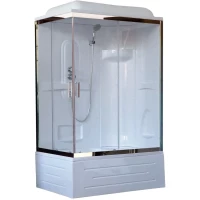 Душевая кабина 100x80x217 см Royal Bath RB8100BP1-T-CH-R прозрачное