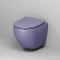 Унитаз подвесной Grossman GR-4455LIMS безободковый, с сиденьем микролифт, фиолетовый матовый - 5
