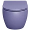 Унитаз подвесной Grossman GR-4455LIMS безободковый, с сиденьем микролифт, фиолетовый матовый - 2