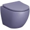 Унитаз подвесной Grossman GR-4455LIMS безободковый, с сиденьем микролифт, фиолетовый матовый - 1