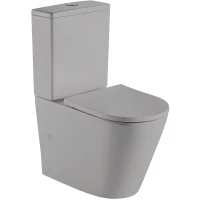Унитаз-компакт WeltWasser Salzbach 001MT-GR безободковый, с сиденьем микролифт, серый матовый