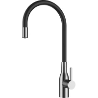 Смеситель для кухни Rivelato Livo 3975280 BS нерж. Сталь брашированная с подключением к фильтру, гибким изливом, нержавеющая сталь