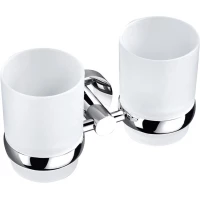 Стакан для зубных щеток Rav Slezak Colorado COA0202 двойной, настенный, хром