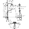 Душевая система поворотная с термостатом Hansgrohe Croma Select E 180 2jet Showerpipe 27256400 - 2
