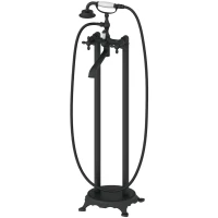 Смеситель напольный для ванны Wonzon & Woghand Retro WW-88649020-MB черный матовый