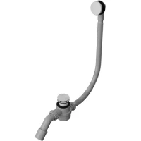 Слив-перелив для ванны Whitecross Ultima D1101WHG автомат, белый глянец