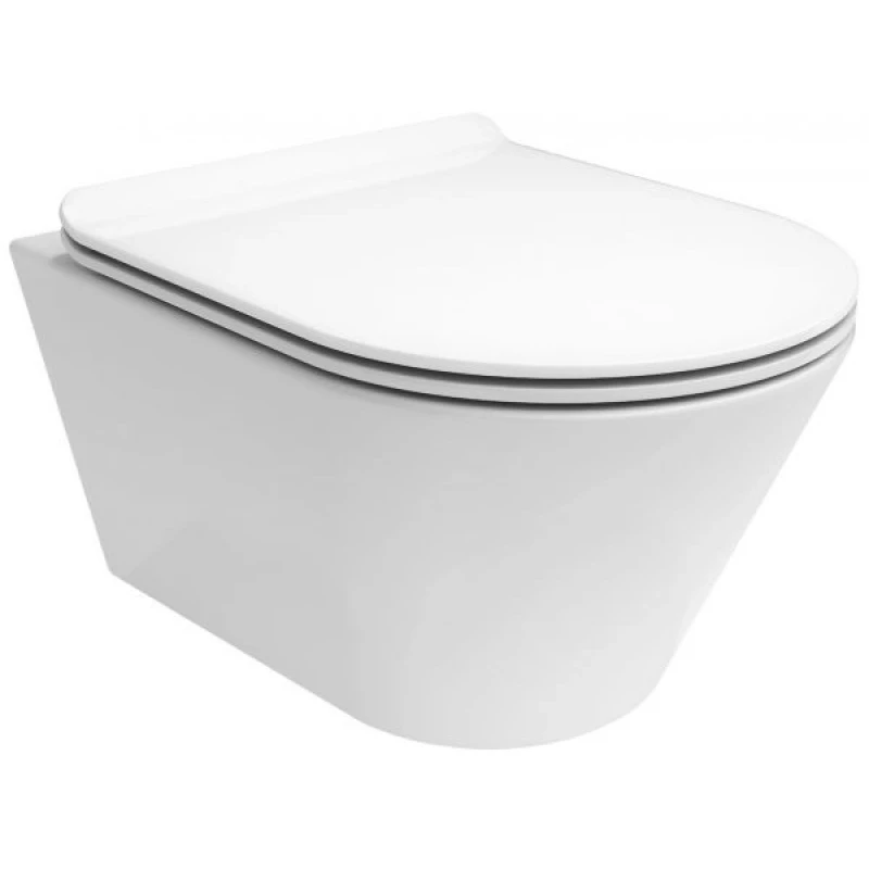 Комплект подвесной унитаз Kerama Marazzi Plaza Modern PLMR.wc.02 + PLMR.seat.02\WHT + система инсталляции Villeroy & Boch 92246100