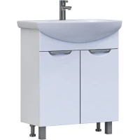 Тумба под раковину Vigo Callao tn.CAL.BAL.70.2D 66 см, напольная, белый глянец/белый матовый