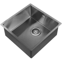 Кухонная мойка Abber Wasser Kreis AF2195GM 44x44 см, оружейная сталь матовый