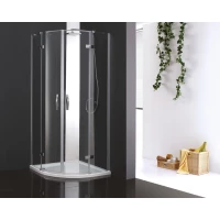 Душевой уголок Cezares Bergamo-Arco 100x100 см текстурное стекло BERGAMO-R-2-100-ARCO-P-Cr-IV