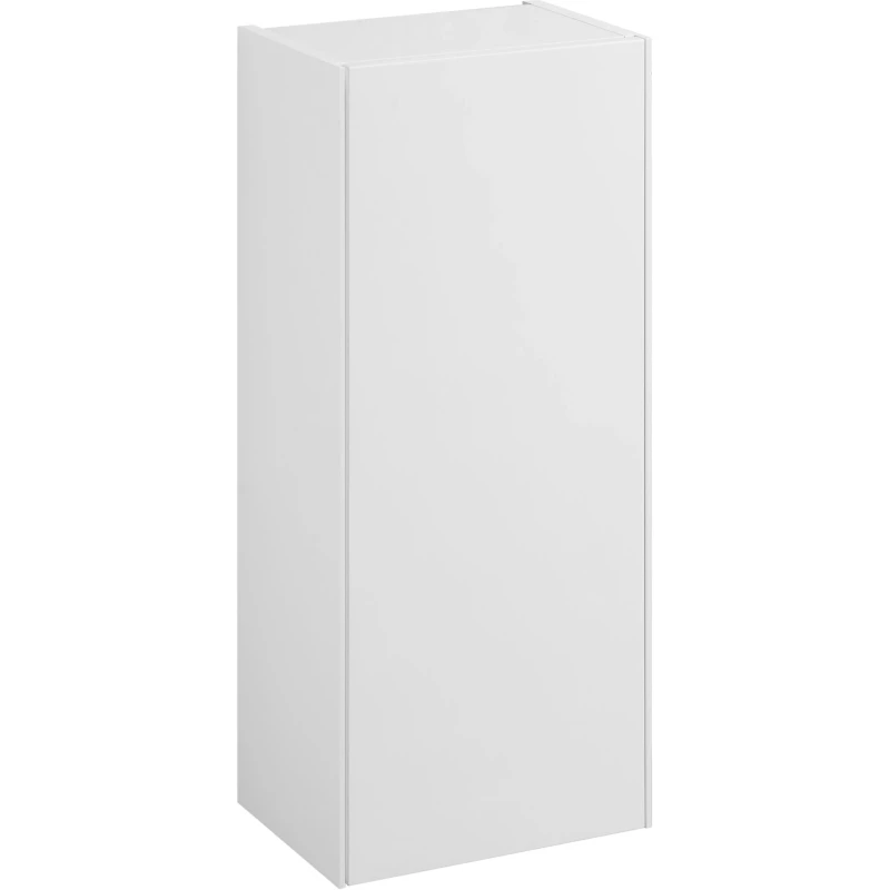 Шкаф одностворчатый 34,6x85 см белый глянец/белый матовый L/R Акватон Асти 1A262903AX2B0