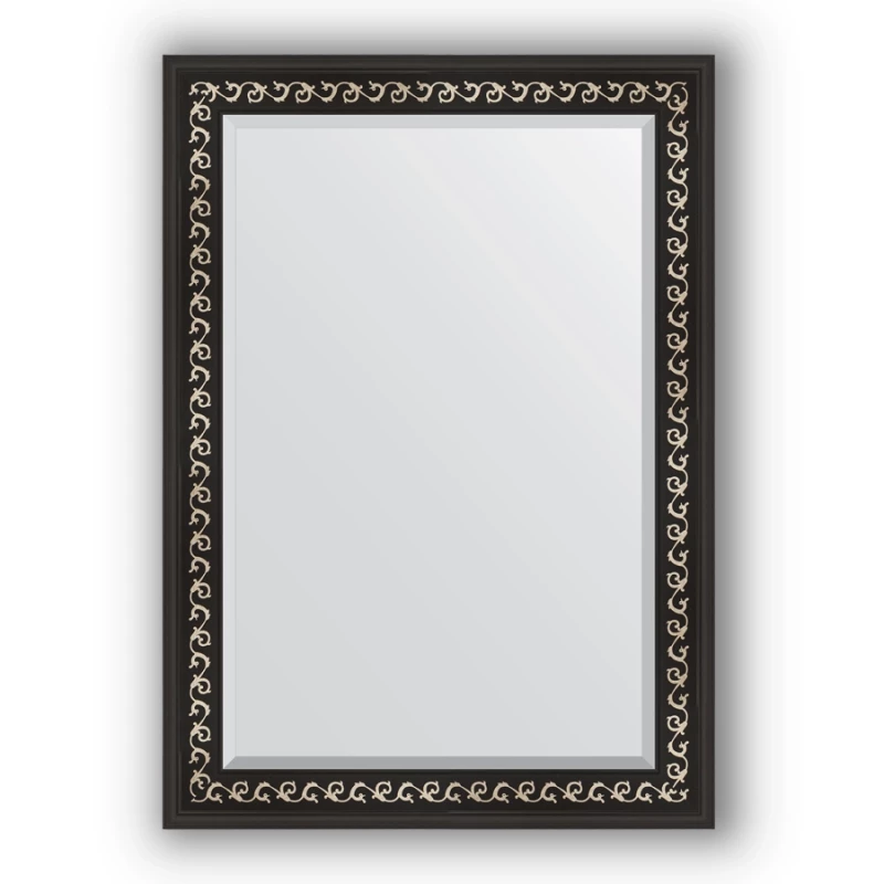Зеркало 75x105 см черный ардеко Evoform Exclusive BY 1195