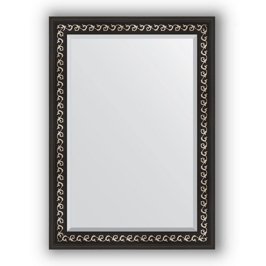 Зеркало 75х105 см черный ардеко Evoform Exclusive BY 1195
