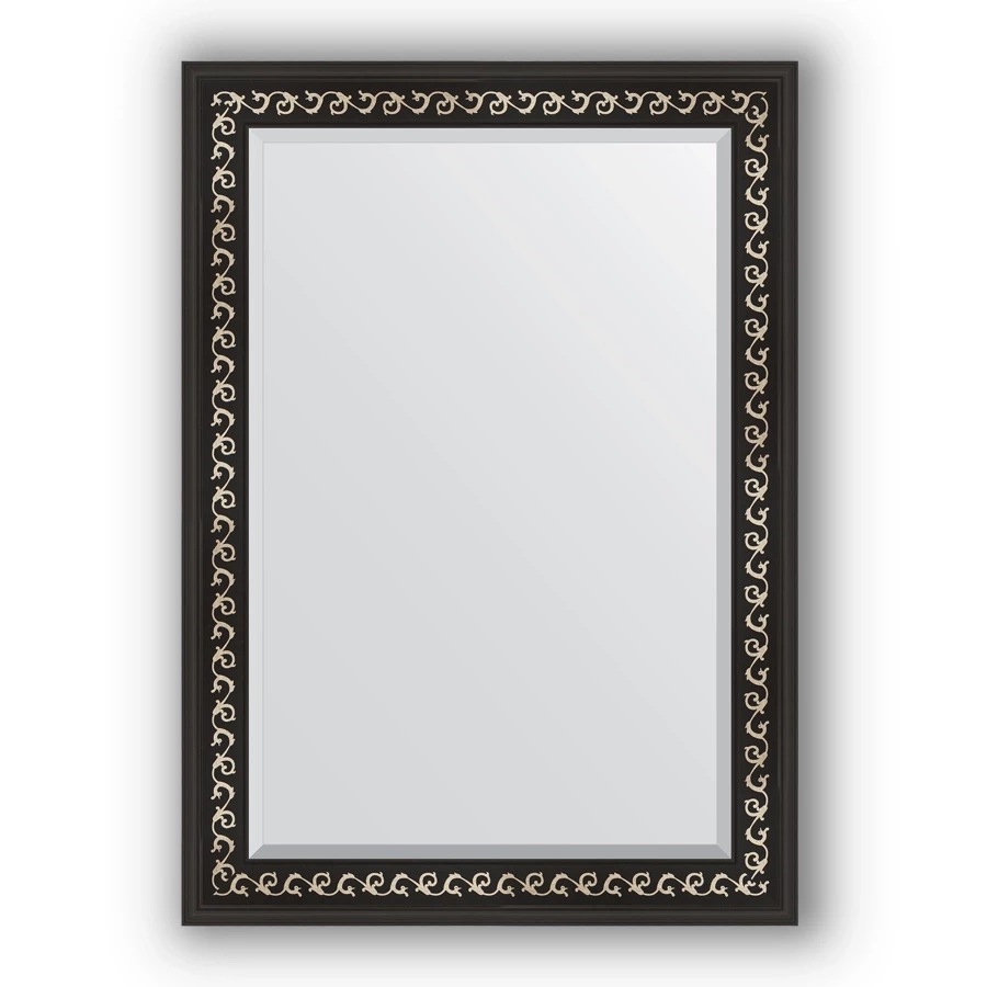 Зеркало 75x105 см черный ардеко Evoform Exclusive BY 1195 зеркало напольное 80x199 см ардеко evoform exclusive floor by 6108